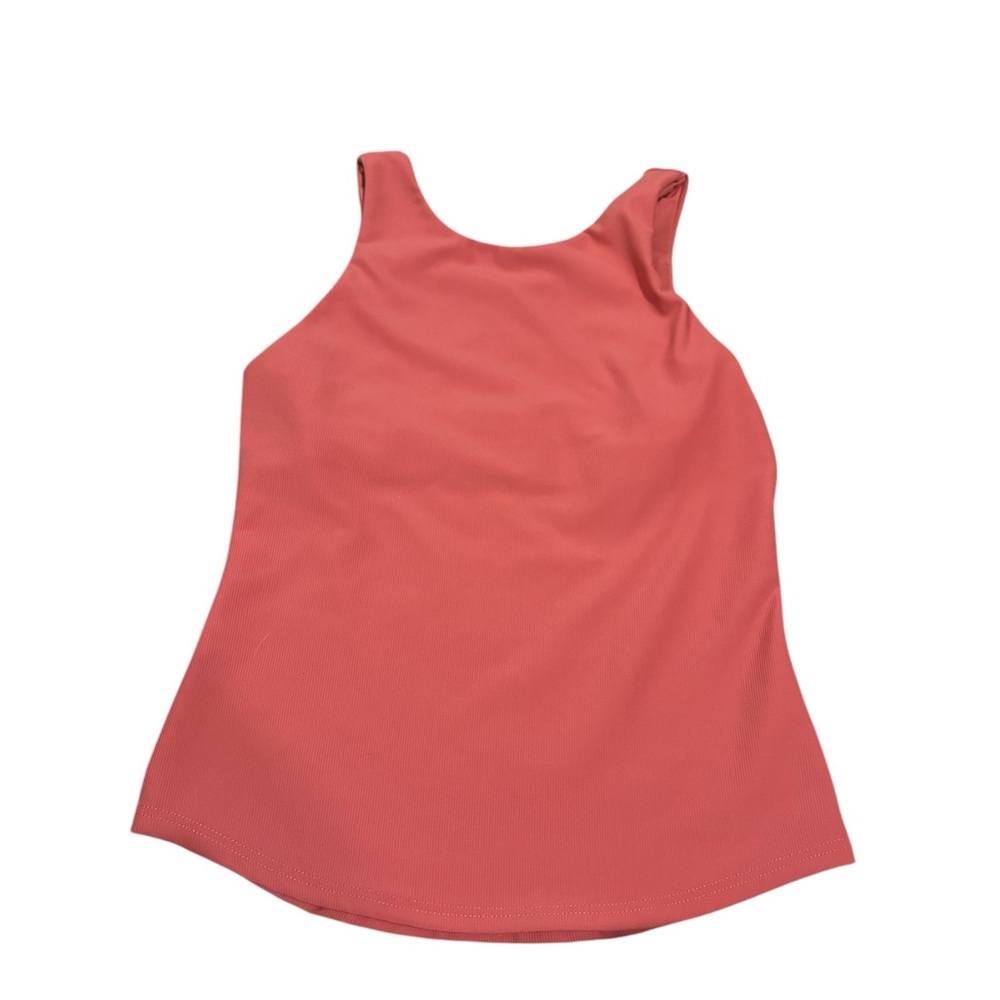 32 degrees pink ribbed tank top with built in bra